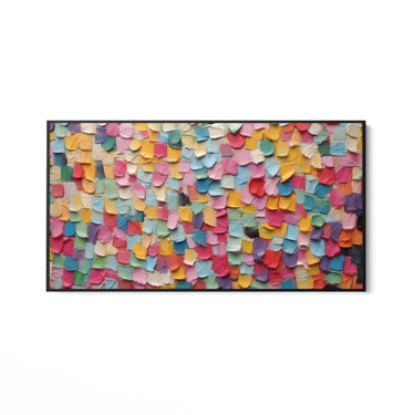 Quadro Stampa su Tela Trama di colori vivaci - CupidoDesign