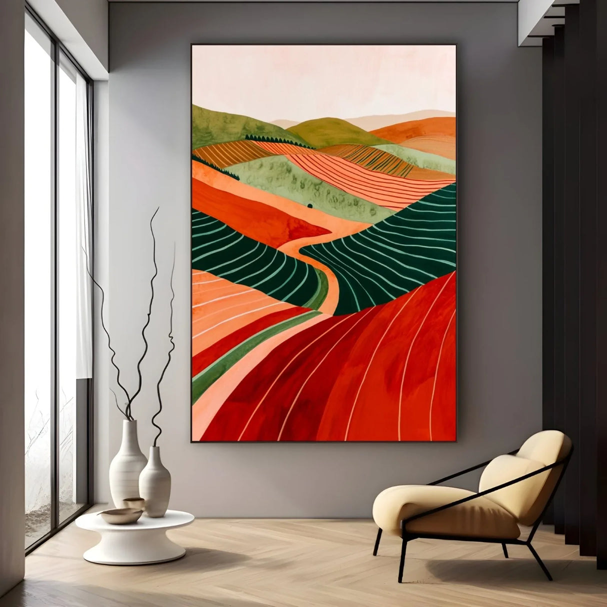 Quadro Stampa su Tela Trame Collinari - CupidoDesign
