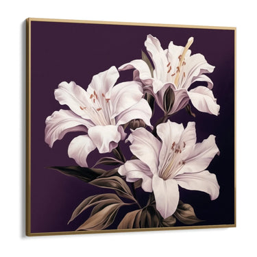 Quadro Stampa su Tela Trame di Bellezza Floreale - CupidoDesign