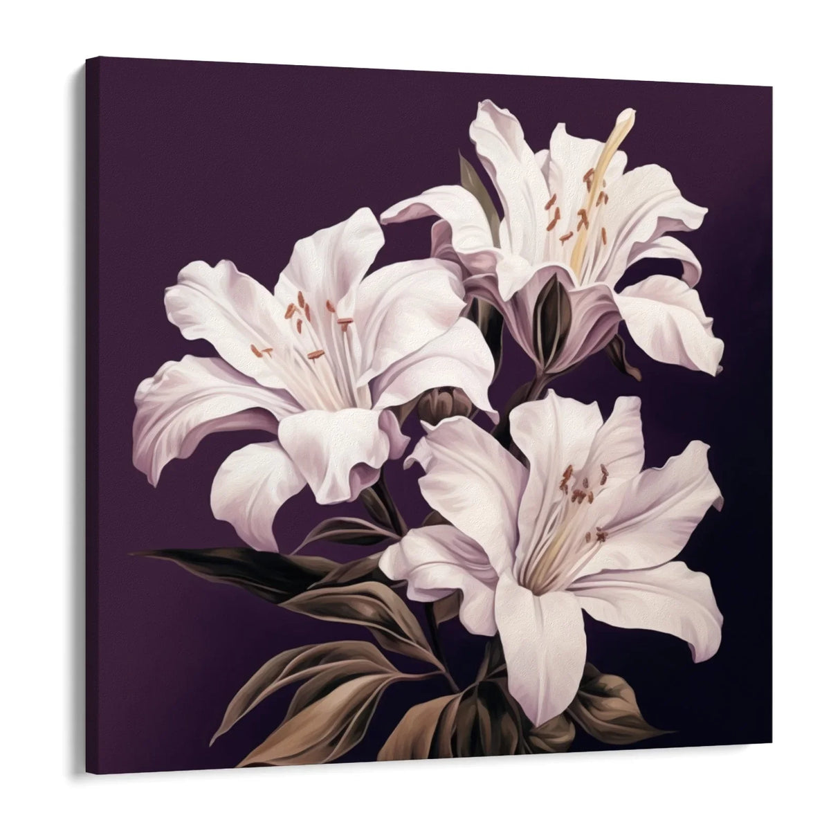 Quadro Stampa su Tela Trame di Bellezza Floreale - CupidoDesign
