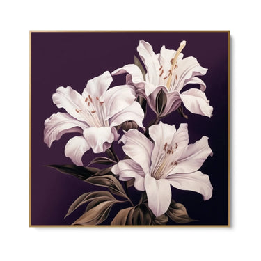 Quadro Stampa su Tela Trame di Bellezza Floreale - CupidoDesign