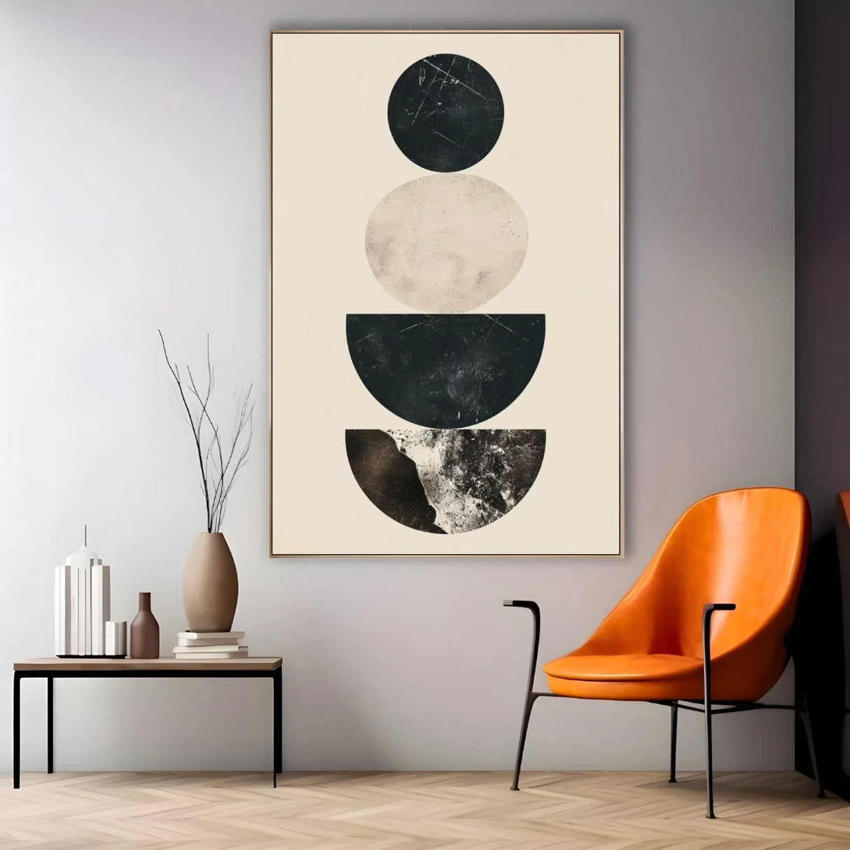 Quadro Stampa su Tela Trame di Grigio - CupidoDesign