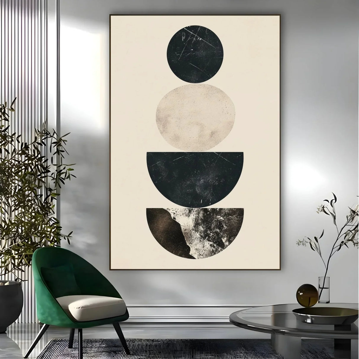 Quadro Stampa su Tela Trame di Grigio - CupidoDesign