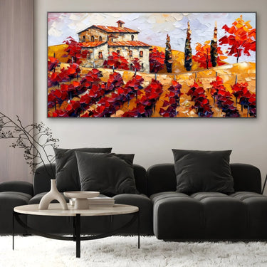 Quadro Stampa su Tela Trame di vino - CupidoDesign