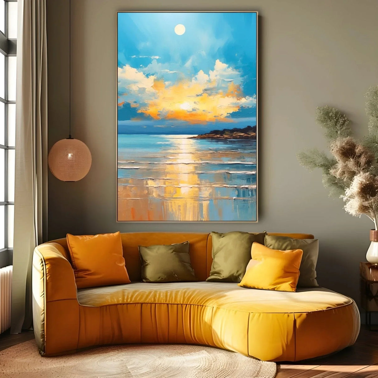Quadro Stampa su Tela Tramonto Cristallino - CupidoDesign