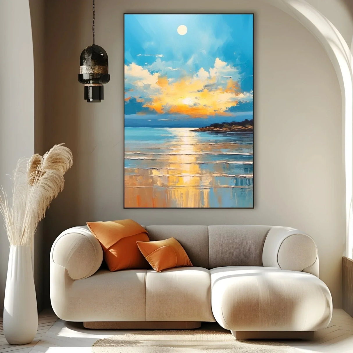 Quadro Stampa su Tela Tramonto Cristallino - CupidoDesign