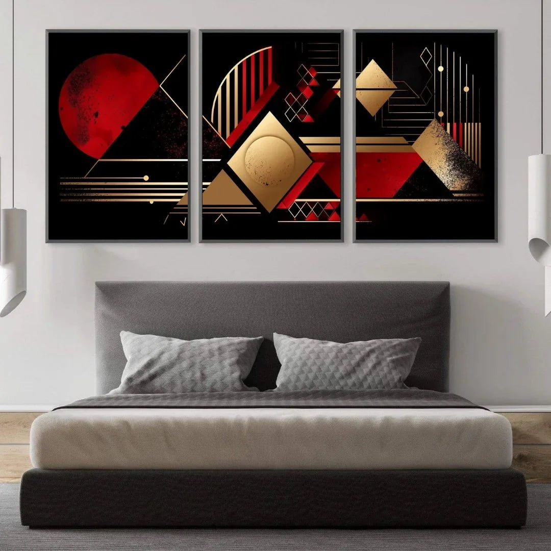 Quadro Stampa su Tela Tramonto d'astrazione - CupidoDesign