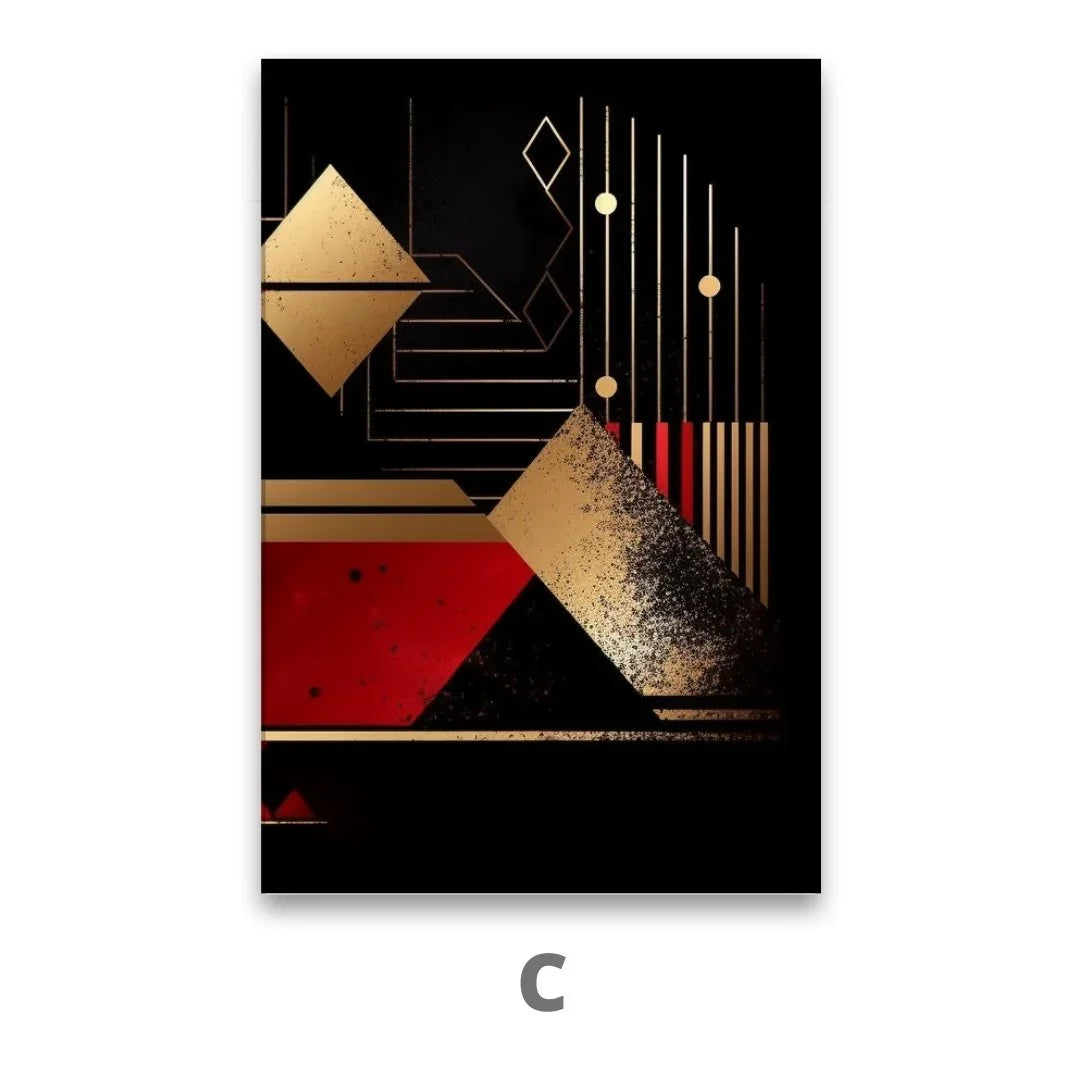 Quadro Stampa su Tela Tramonto d'astrazione - CupidoDesign