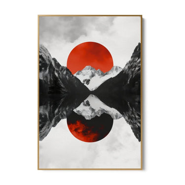 Quadro Stampa su Tela Tramonto delle Alture - CupidoDesign