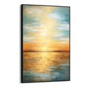 Quadro Stampa su Tela Tramonto dorato - CupidoDesign