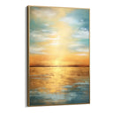 Quadro Stampa su Tela Tramonto dorato - CupidoDesign