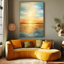 Quadro Stampa su Tela Tramonto dorato - CupidoDesign