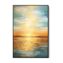 Quadro Stampa su Tela Tramonto dorato - CupidoDesign