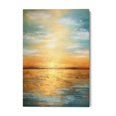 Quadro Stampa su Tela Tramonto dorato - CupidoDesign
