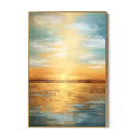 Quadro Stampa su Tela Tramonto dorato - CupidoDesign