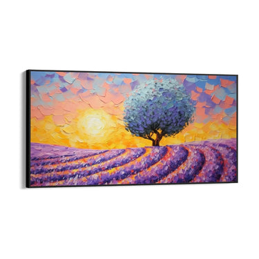 Quadro Stampa su Tela Tramonto floreale - CupidoDesign