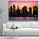 Quadro Stampa su Tela Tramonto in città - CupidoDesign