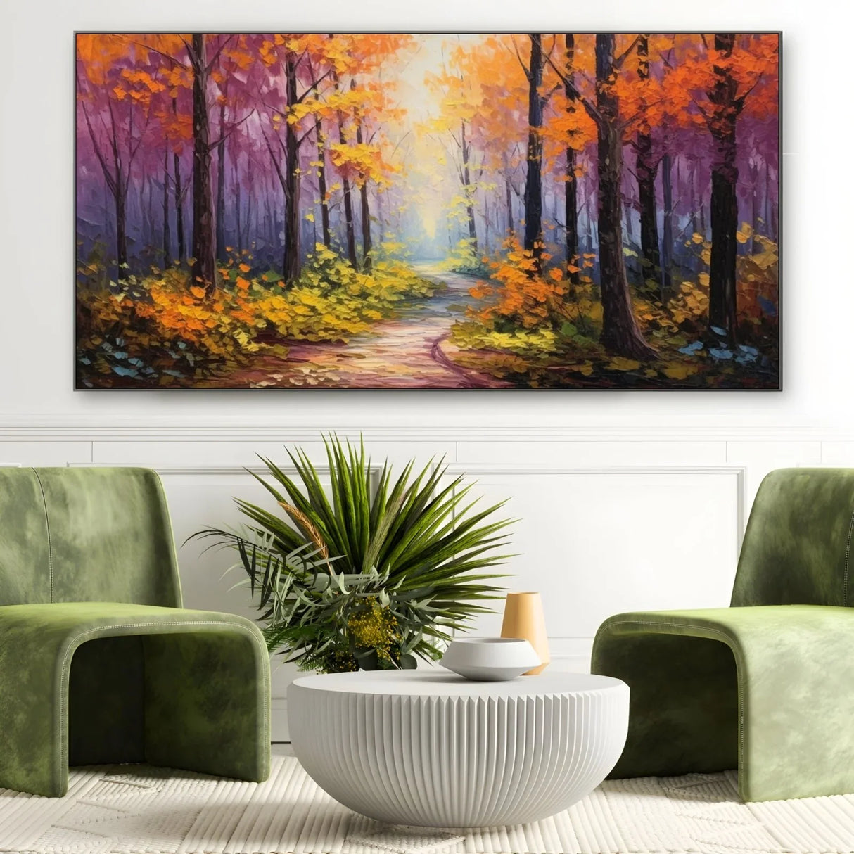 Quadro Stampa su Tela Tramonto nella Foresta - CupidoDesign