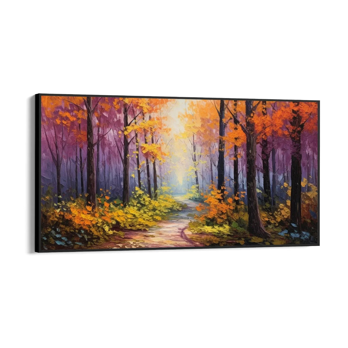 Quadro Stampa su Tela Tramonto nella Foresta - CupidoDesign