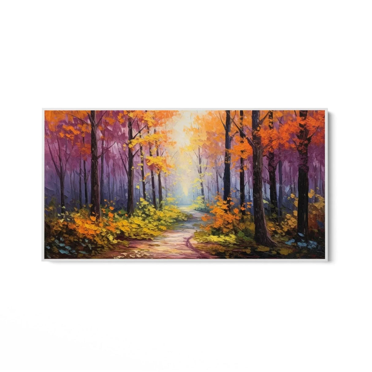 Quadro Stampa su Tela Tramonto nella Foresta - CupidoDesign