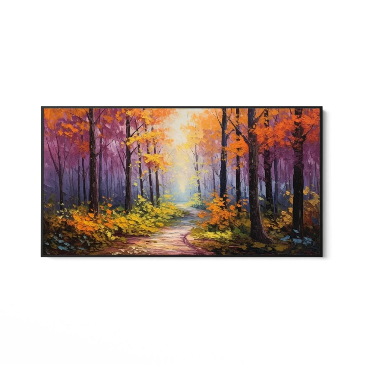 Quadro Stampa su Tela Tramonto nella Foresta - CupidoDesign