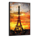 Quadro Stampa su Tela Tramonto su Eiffel - CupidoDesign
