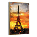 Quadro Stampa su Tela Tramonto su Eiffel - CupidoDesign