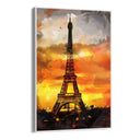 Quadro Stampa su Tela Tramonto su Eiffel - CupidoDesign