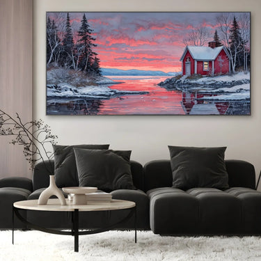 Quadro Stampa su Tela Tramonto sul ghiaccio - CupidoDesign