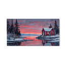 Quadro Stampa su Tela Tramonto sul ghiaccio - CupidoDesign