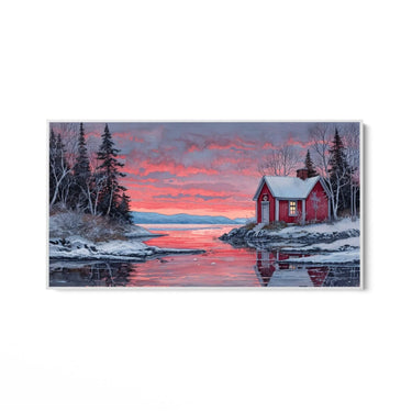 Quadro Stampa su Tela Tramonto sul ghiaccio - CupidoDesign