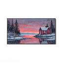 Quadro Stampa su Tela Tramonto sul ghiaccio - CupidoDesign