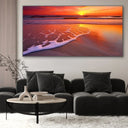 Quadro Stampa su Tela Tramonto sulla spiaggia - CupidoDesign