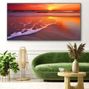 Quadro Stampa su Tela Tramonto sulla spiaggia - CupidoDesign