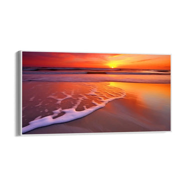 Quadro Stampa su Tela Tramonto sulla spiaggia - CupidoDesign