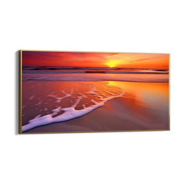 Quadro Stampa su Tela Tramonto sulla spiaggia - CupidoDesign
