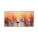 Quadro Stampa su Tela Tramonto tra le vele - CupidoDesign