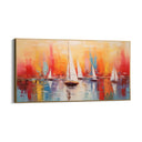 Quadro Stampa su Tela Tramonto tra le vele - CupidoDesign