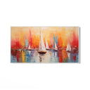 Quadro Stampa su Tela Tramonto tra le vele - CupidoDesign