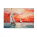 Quadro Stampa su Tela Tramonto verso l'orizzonte - CupidoDesign