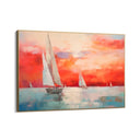 Quadro Stampa su Tela Tramonto verso l'orizzonte - CupidoDesign