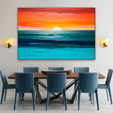 Quadro Stampa su Tela Tramonto vibrante - CupidoDesign