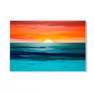 Quadro Stampa su Tela Tramonto vibrante - CupidoDesign