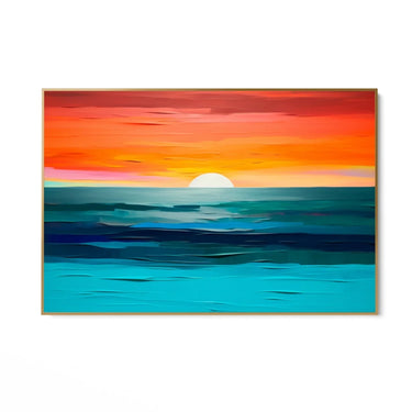 Quadro Stampa su Tela Tramonto vibrante - CupidoDesign