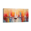 Quadro Stampa su Tela Tramonto tra le vele - CupidoDesign