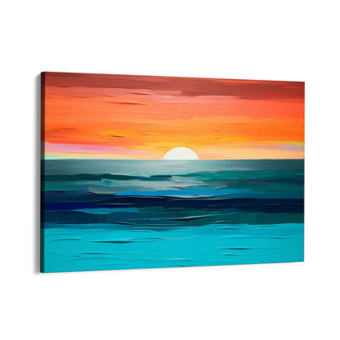 Quadro Stampa su Tela Tramonto vibrante - CupidoDesign