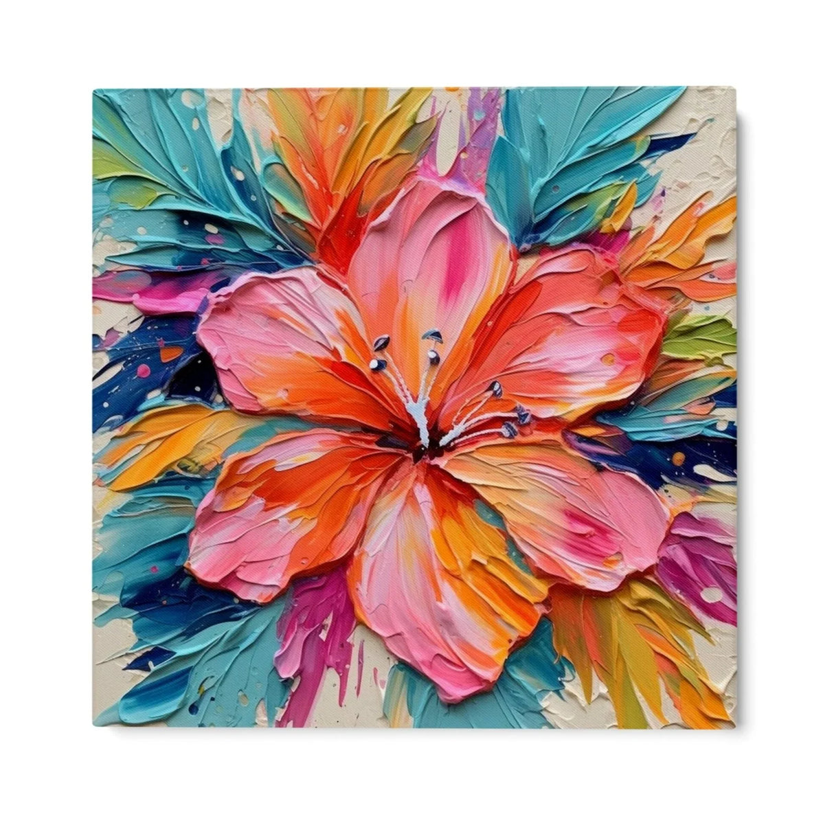 Quadro Stampa su Tela Trasparenze Floreali - CupidoDesign