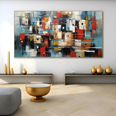 Quadro Stampa su Tela Tratti di colori - CupidoDesign