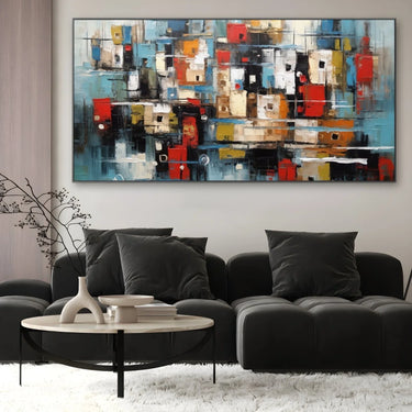 Quadro Stampa su Tela Tratti di colori - CupidoDesign