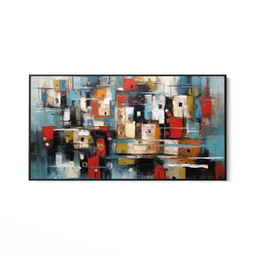 Quadro Stampa su Tela Tratti di colori - CupidoDesign